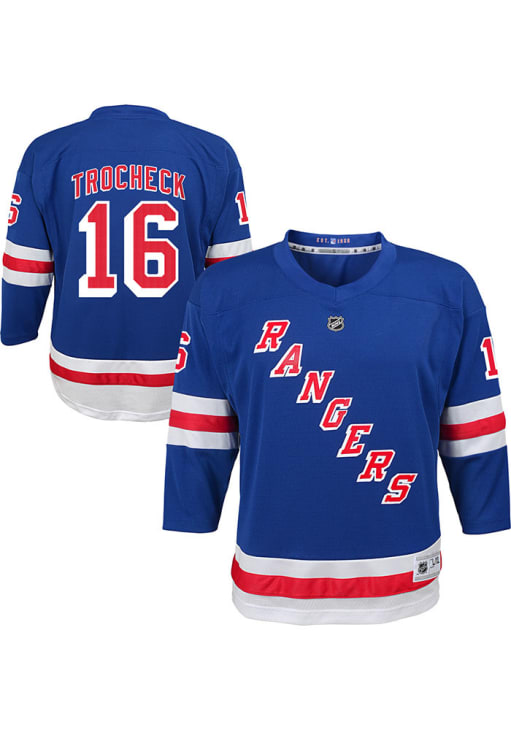 New York Rangers Vincent Trocheck Youth ROYAL Home Replica Hockey