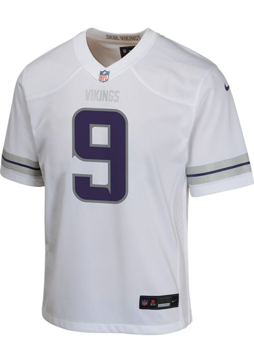 Minnesota Vikings JJ McCarthy Youth Color Rush White Nike Football