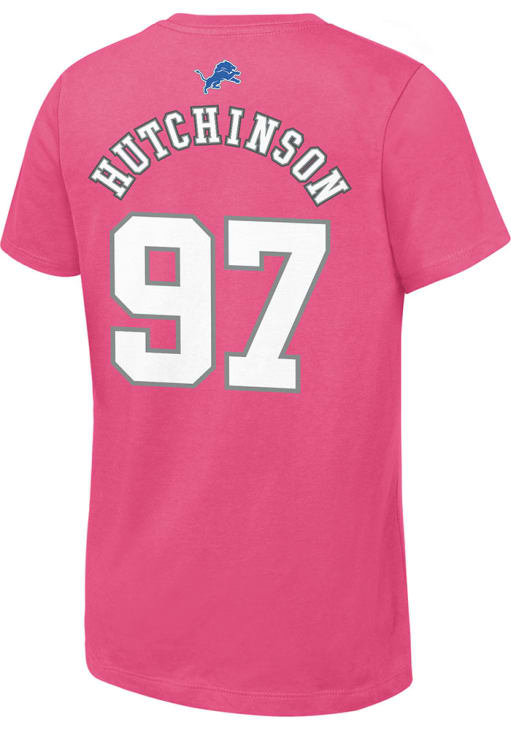 Aidan Hutchinson Detroit Lions Girls NN Short Sleeve Player T