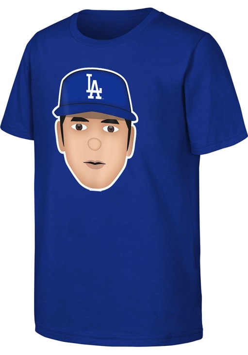 Shohei Ohtani Los Angeles Dodgers Toddler ROYAL Emoji Short Sleeve