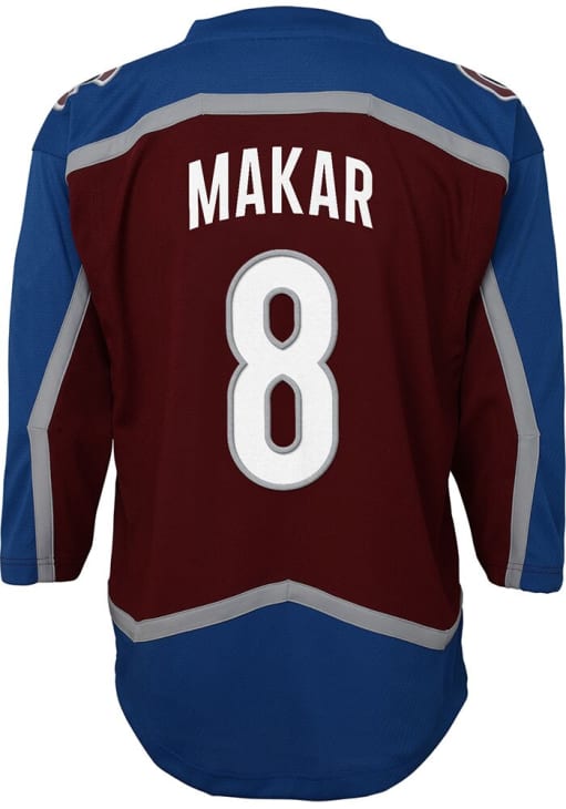 Colorado Avalanche Cale Makar Toddler Home Replica MAROON Hockey