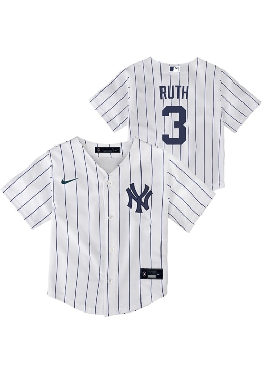 New York Yankees Babe Ruth Toddler Home Replica White Baseball