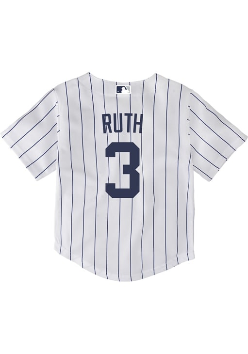 New York Yankees Babe Ruth Toddler Home Replica White Baseball