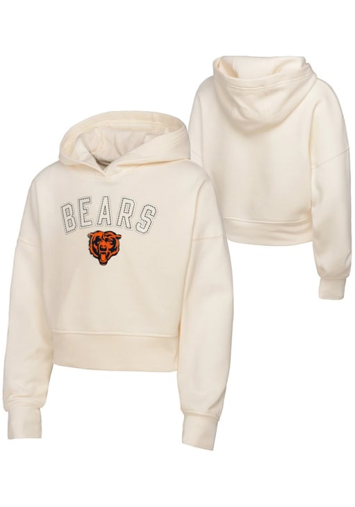 Chicago Bears Girls CREAM Blitz Hoodie - 133426787