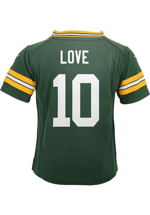 Green Bay Packers Jordan Love Boys Home Replica GREEN Nike