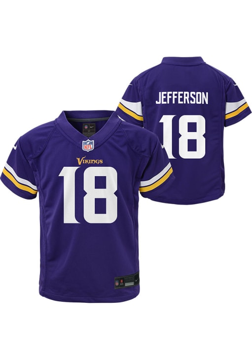 Minnesota Vikings Justin Jefferson Boys Home Replica PURPLE Nike