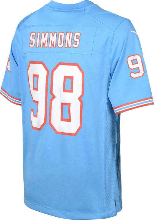 Tennessee Titans Jeffery Simmons Youth Alt 2 Replica LIGHT BLUE