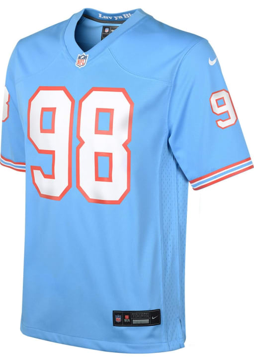 Tennessee Titans Jeffery Simmons Youth Alt 2 Replica LIGHT BLUE