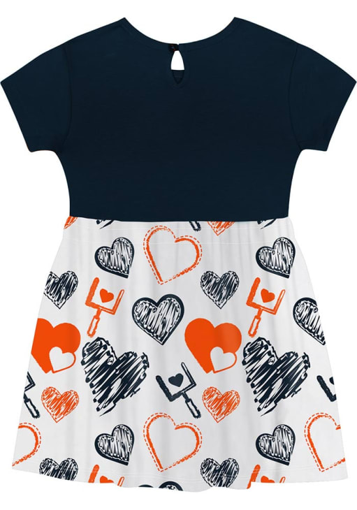 Chicago Bears Toddler Girls NAVY All Heart Short Sleeve Dress - 133429524 Chicago Bears Toddler Girls NAVY All Heart Short Sleeve Dress - 133429524