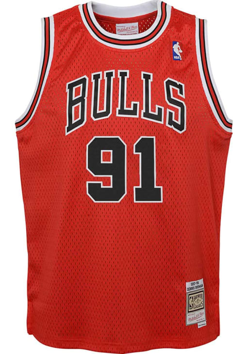 Chicago Bulls Dennis Rodman Toddler Swingman Road Red Basketball