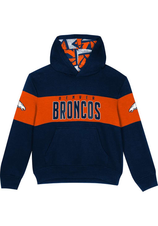 Denver Broncos Boys Red Zone Hoodie - Ã‚Â NAVY - 133430198