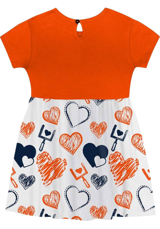 open lace back dress University of Tennessee Toddler & Girls Vols Spin Dress TNORANGE / 3T