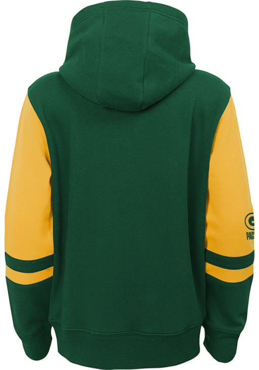 Green Bay Packers Boys Stadium Full Zip Hoodie - Ã‚Â HUNTER