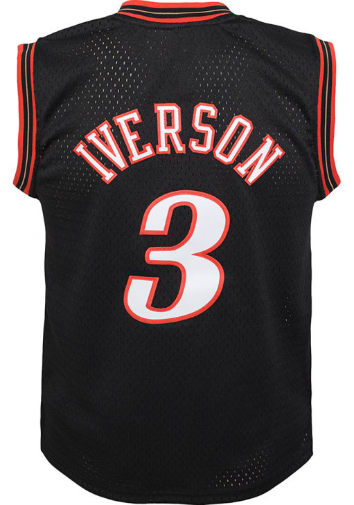 Philadelphia 76ers Allen Iverson Toddler Swingman Road BLACK