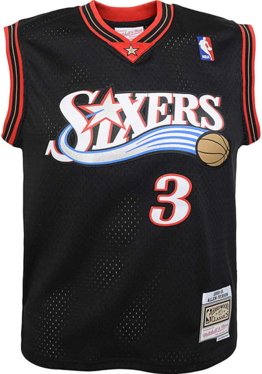 Philadelphia 76ers Allen Iverson Toddler Swingman Road BLACK