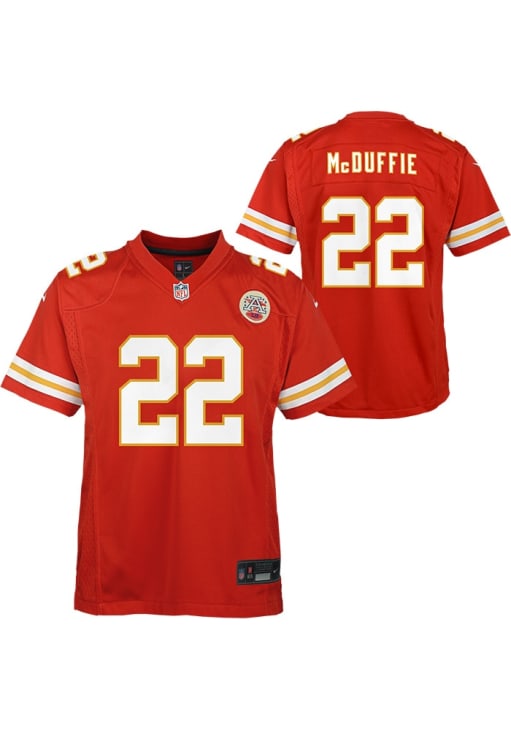 Kansas City Chiefs Trent Mcduffie Youth Home Game Design Red Nike