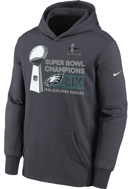 Philadelphia Eagles Nike Youth ANTHRACITE 2024 Super Bowl