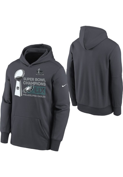 Philadelphia Eagles Nike Youth ANTHRACITE 2024 Super Bowl