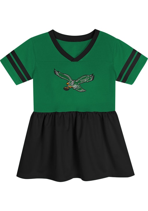 Philadelphia Eagles Baby Girls Kelly Green Retro Stadium Lights Short Sleeve Dress, Kelly Green, 100% POLYESTER, Size 24M Philadelphia Eagles Baby Girls Kelly Green Retro Stadium Lights Short Sleeve Dress, Kelly Green, 100% POLYESTER, Size 24M