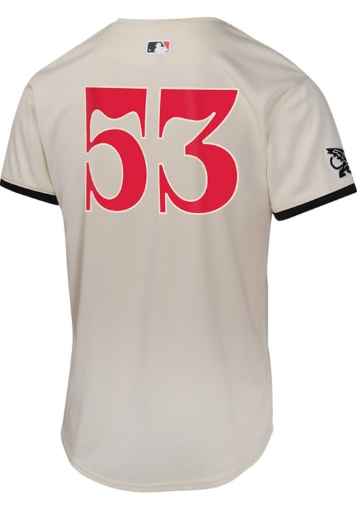 Texas Rangers Adolis Garcia Youth CREAM City Connect Limited