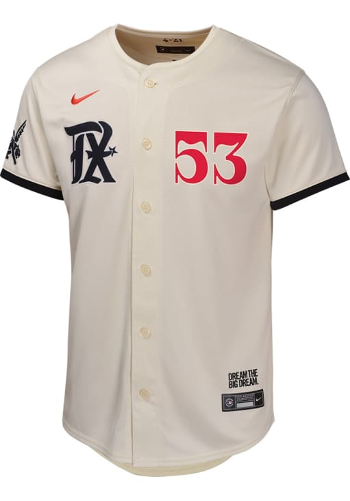 Texas Rangers Adolis Garcia Youth CREAM City Connect Limited