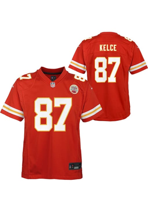 Kansas City Chiefs Kelceユニフォーム 2XL(3L) Kansas City Chiefs Travis Kelce Youth Replica Game Red Nike
