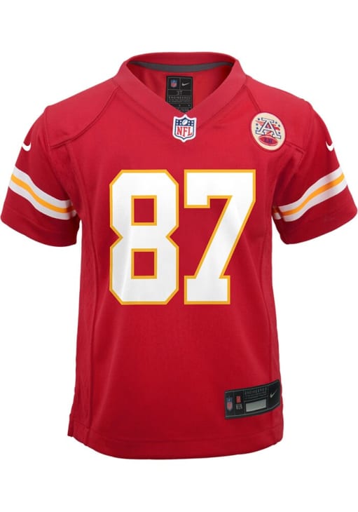 Kansas City Chiefs Travis Kelce Toddler Replica Red Nike Football