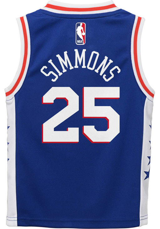 Ben Simmons # Philadelphia 76ers Boys ROYAL Road Jersey - 13348717