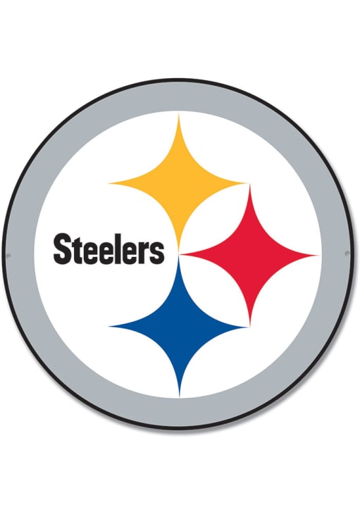 Pittsburgh Steelers 12 Steel Logo Sign GRAY - 1360151