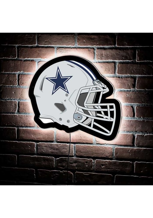 dallas cowboys football helmet accent lamp Evergreen NFL Ultra-Thin LED Light Wall Sign Dcor | Full Size Replica | - 19.5 x 15 Inches Officially licensed Height Dallas Cowboys NFL Hand-Painted Art