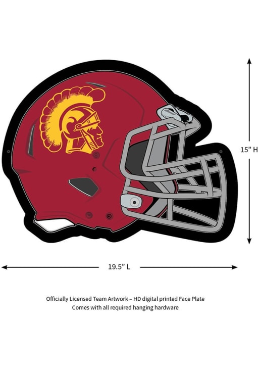 USC Trojans 19.5x15 Helmet Light Up Sign RED - 1414374