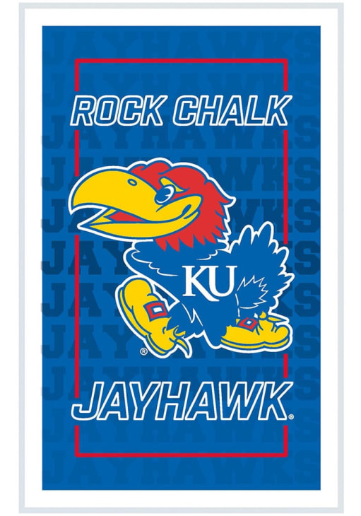 Kansas Jayhawks LED Lighted Wall Sign BLUE - 1415296