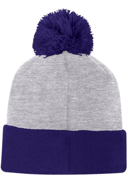 K-State Wildcats Champion GRAY Two Color Cuffed Beanie Pom Mens