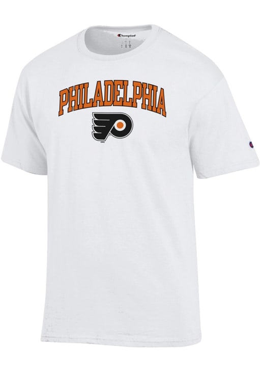 Champion Philadelphia Flyers White Arch Mascot Short Sleeve T