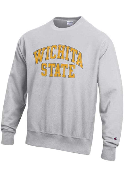Champion Wichita State Shockers Mens GREY Reverse Weave Crew