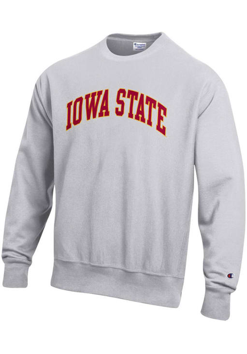 Champion Iowa State Cyclones Mens GREY Reverse Weave Crew