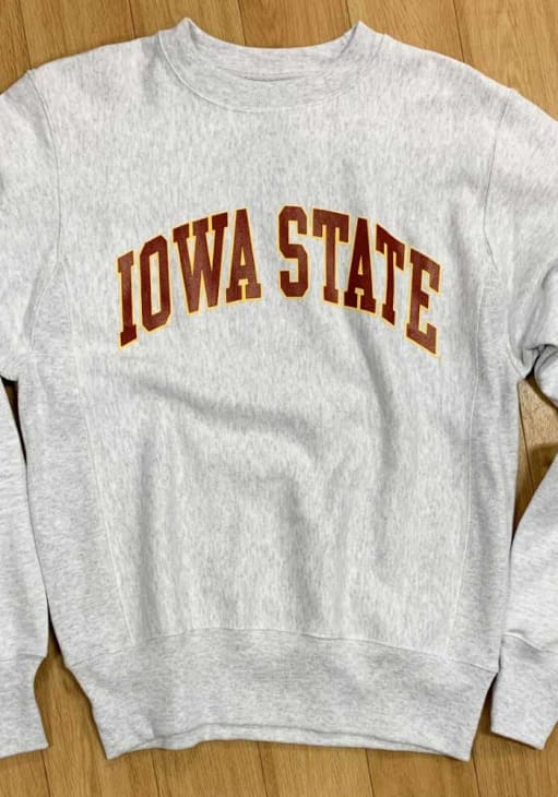 Champion Iowa State Cyclones Mens GREY Reverse Weave Crew Champion Iowa State Cyclones Mens GREY Reverse Weave Crew