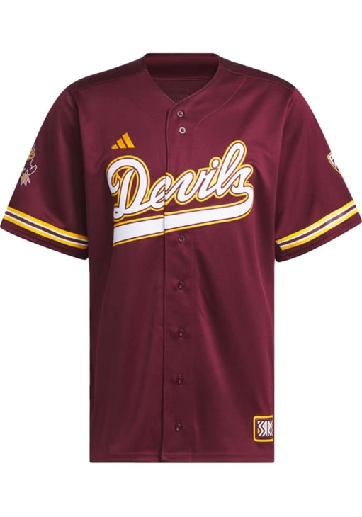 Adidas Arizona State Sun Devils Mens MAROON Reverse Retro Baseball