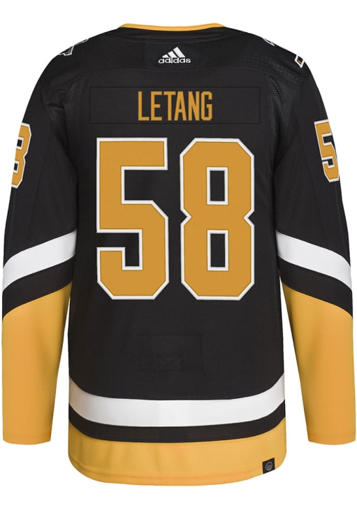 Adidas Kris Letang Pittsburgh Penguins Mens BLACK THIRD Hockey