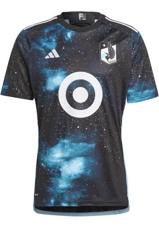 Minnesota United FC Mens Adidas Replica Soccer BLACK Home Jersey