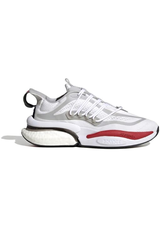 White Adidas Alphaboost Nebraska Cornhuskers Mens Shoes - 148503313