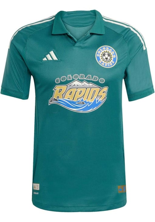 Colorado Rapids Mens Adidas Authentic Soccer GREEN Third Authentic