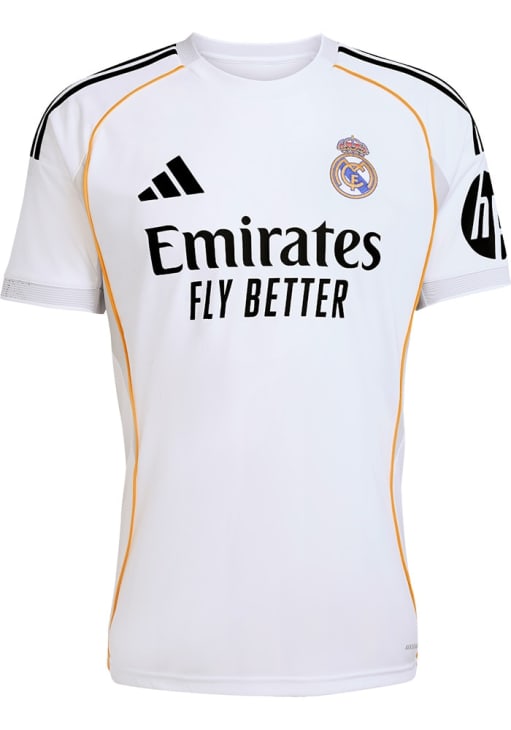  Real Madrid ユニフォーム ホワイト Real Madrid CF Mens Adidas Replica Soccer White 24/25 Home Jersey