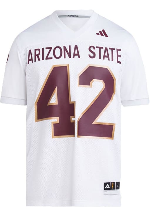 Pat Tillman Mens White Arizona State Sun Devils Name and Number 42