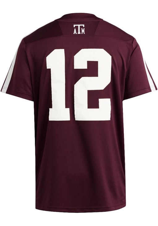 Adidas Texas A&M Aggies Maroon Football Strategy Football Jersey