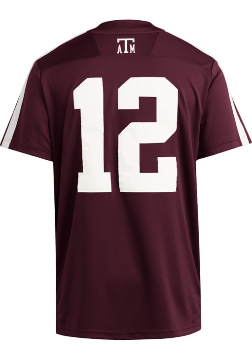 Adidas Texas A&M Aggies Maroon Football Strategy Football Jersey