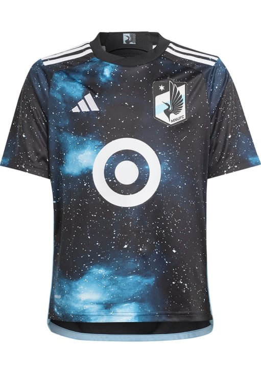 Adidas Minnesota United FC Youth BLACK 24/25 Home Replica Soccer