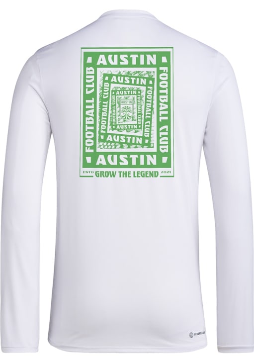 Adidas Austin FC GREEN Local Warp Long Sleeve T-Shirt - 148505451