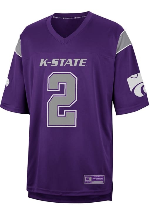 Avery Johnson Mens PURPLE K-State Wildcats Replica Football Jersey