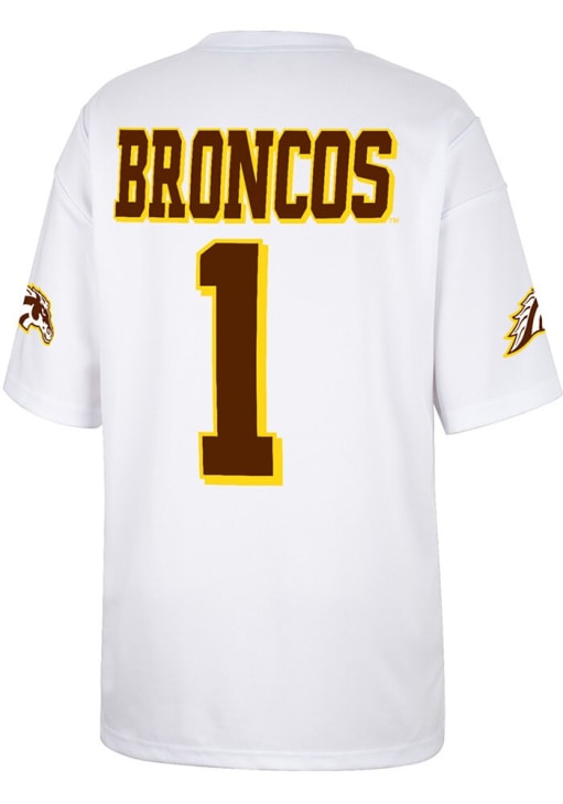 Colosseum Mens White Western Michigan Broncos No 1 Jersey - 150322026